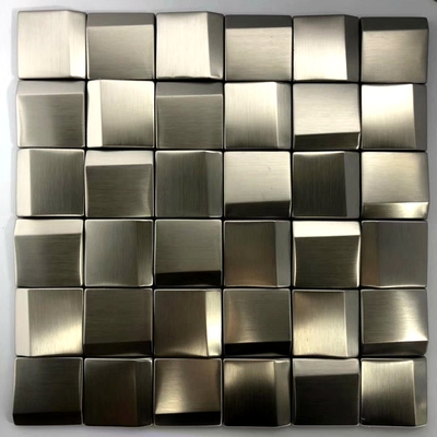 Home Improvement Background - 3D Mirror Silver Stainless Steel Metal