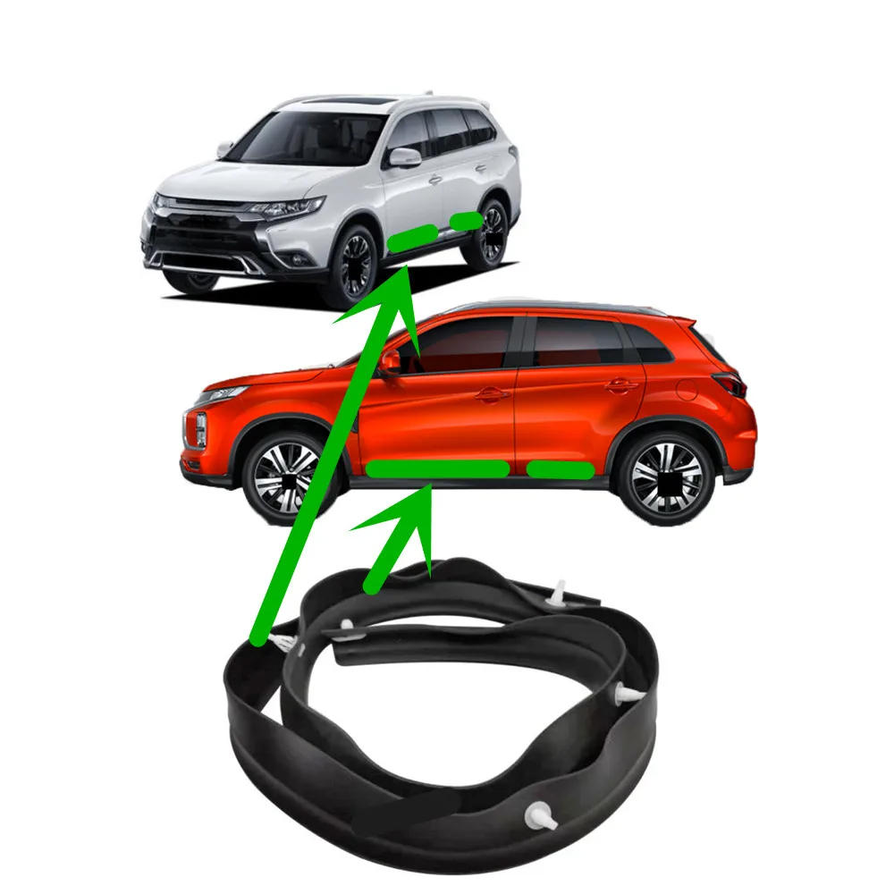 Door Weather Strip - 1 Piece Door Seal Rubber for