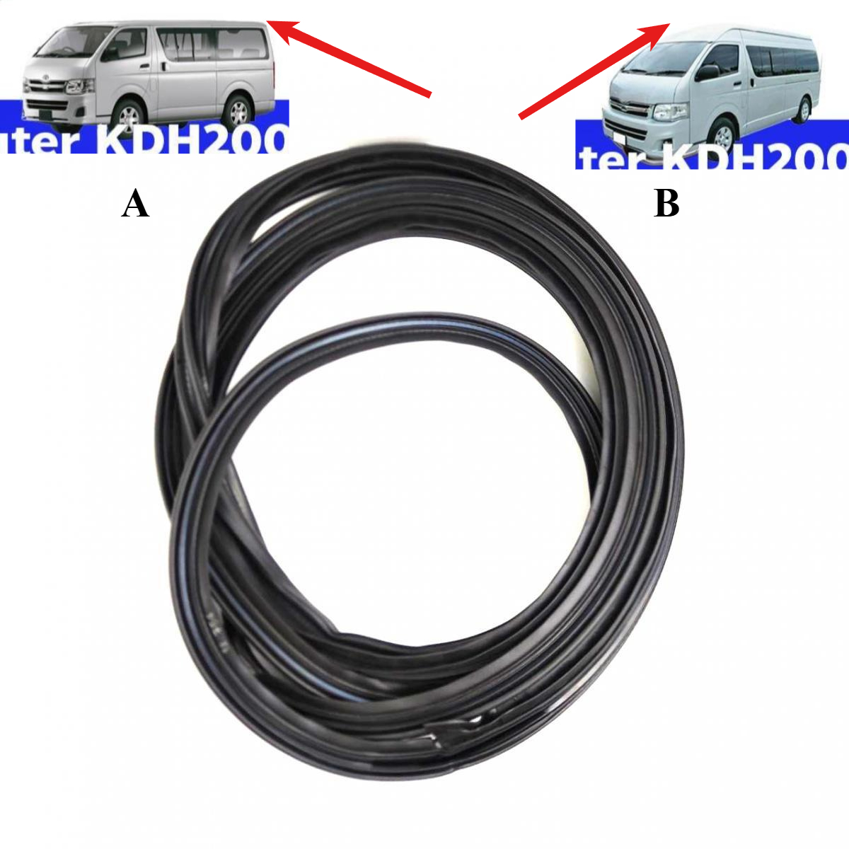 Door Weather Strip - Tail Door Rubber Shell for Hiace