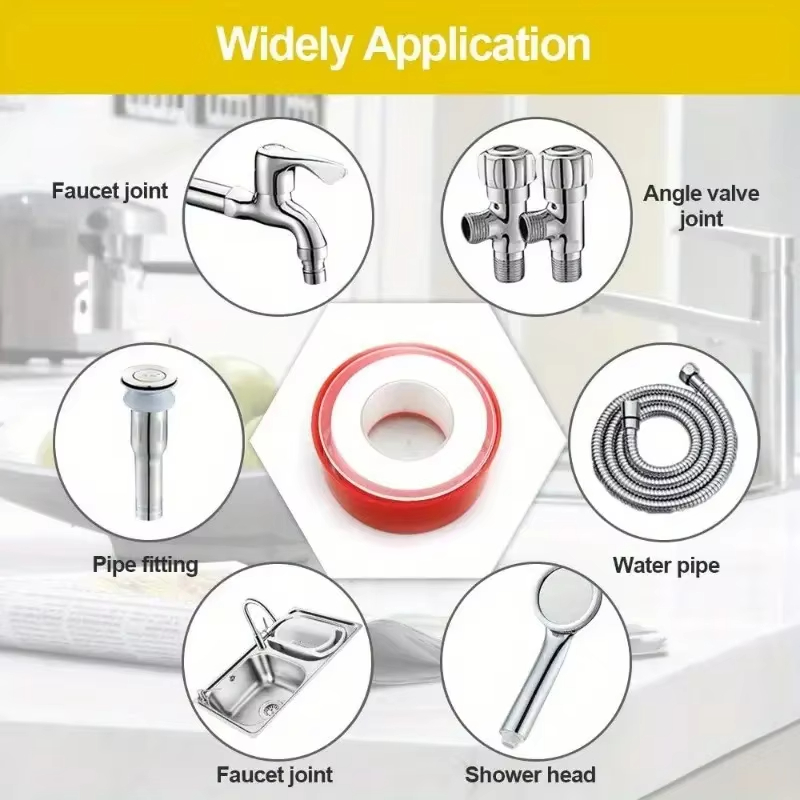 Red Shell Raw Material Tape PT - đánh giá và giá Plumbing Tape Ptfe