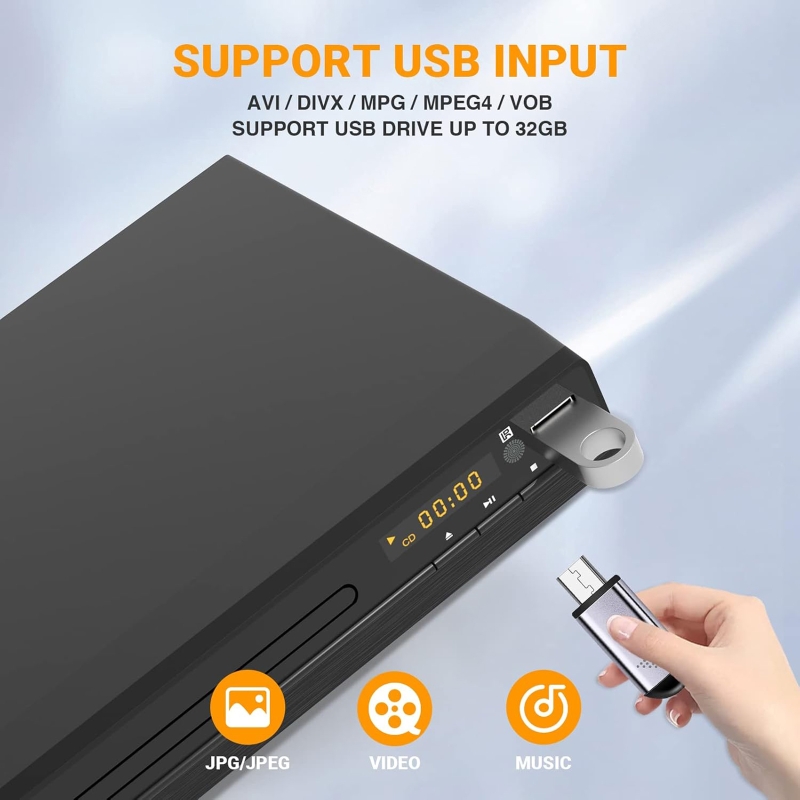 DVD Player 1080P HD Discs Play - đánh giá và giá Home Improvement Dvd