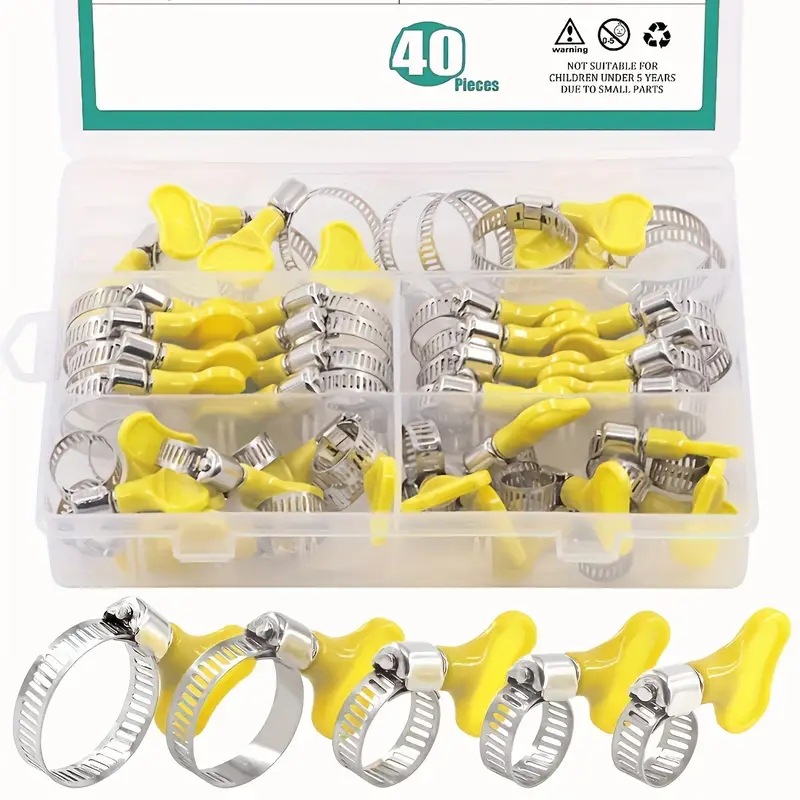 40PCS Thumb Screw Hose Clamp K - đánh giá và giá Hose Clamp Assorted