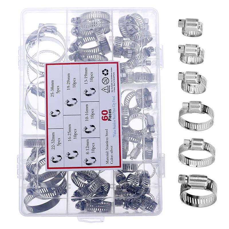60Pcs Fuel Injection Hose Line - đánh giá và giá Hose Clamp Assorted