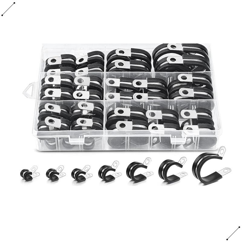 60Pcs Cable Clamps Assortment  - đánh giá và giá Hose Clamp Assorted
