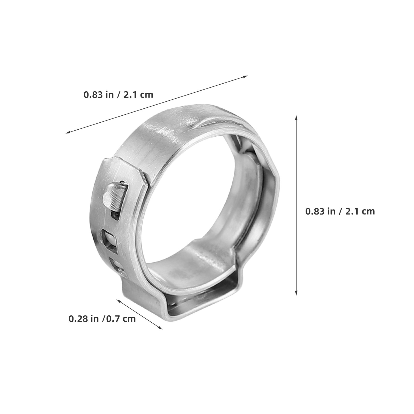 50Pcs Stainless Steel Single E - đánh giá và giá Hose Clamp Assorted