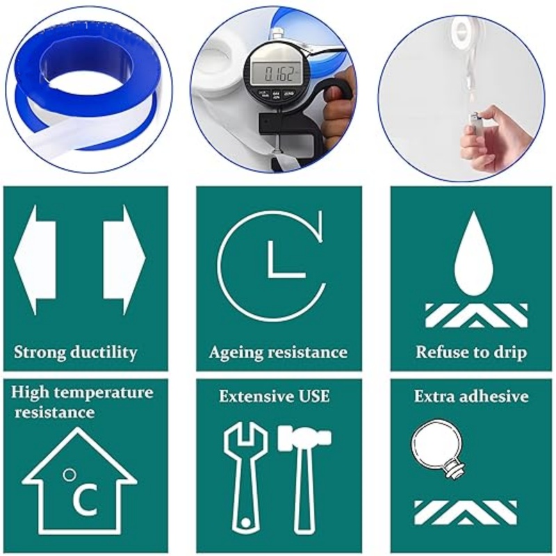 5PCS Seal Tape Thread Seal Wat - đánh giá và giá Plumbing Tape Ptfe