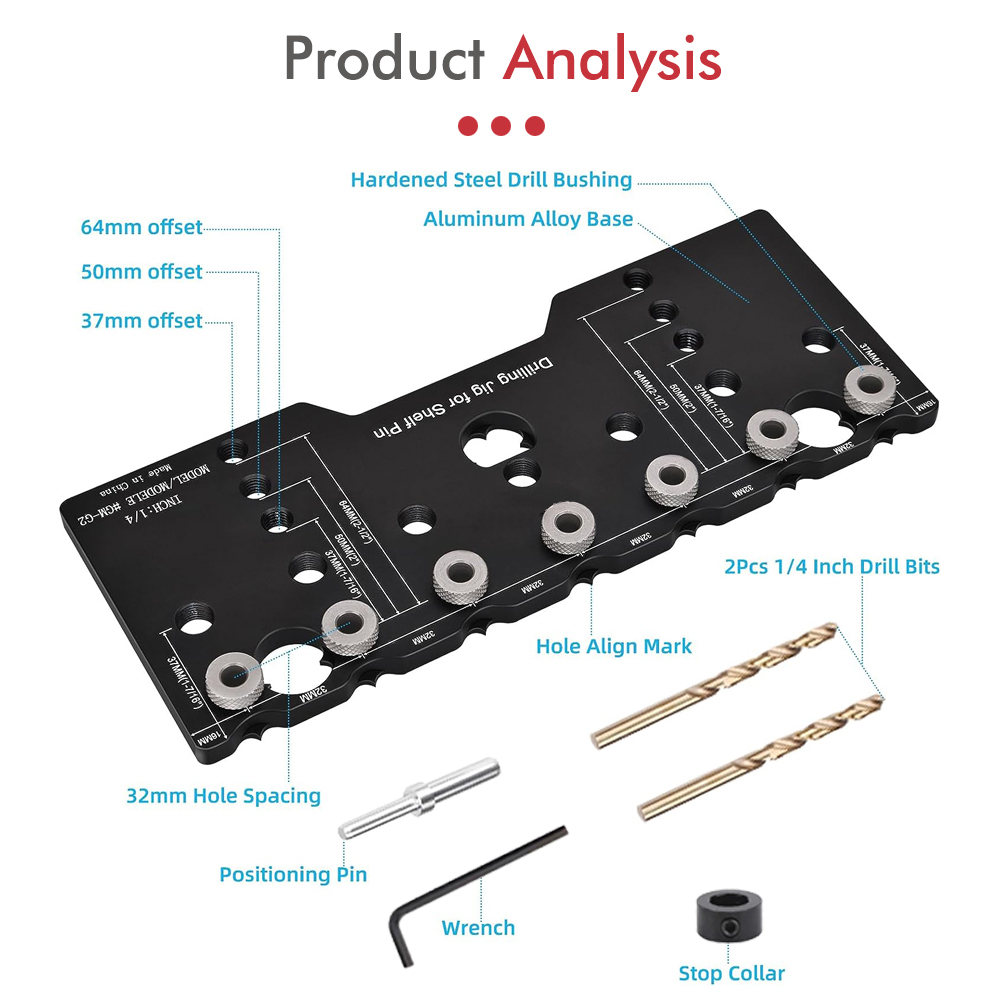 1/4 Inch Shelf Pin Jig, Alumin - đánh giá và giá Home Improvement Guide