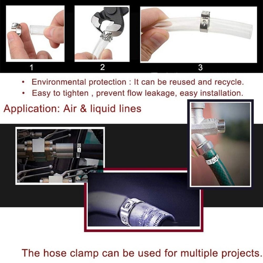10Pcs 5.3-31mm Hose Clamp Sing - đánh giá và giá Hose Clamp Assorted