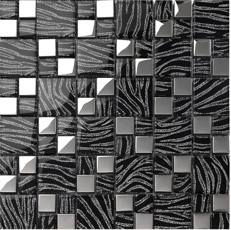 Luxury Black Silver Glass  Mos - đánh giá và giá Home Improvement Background