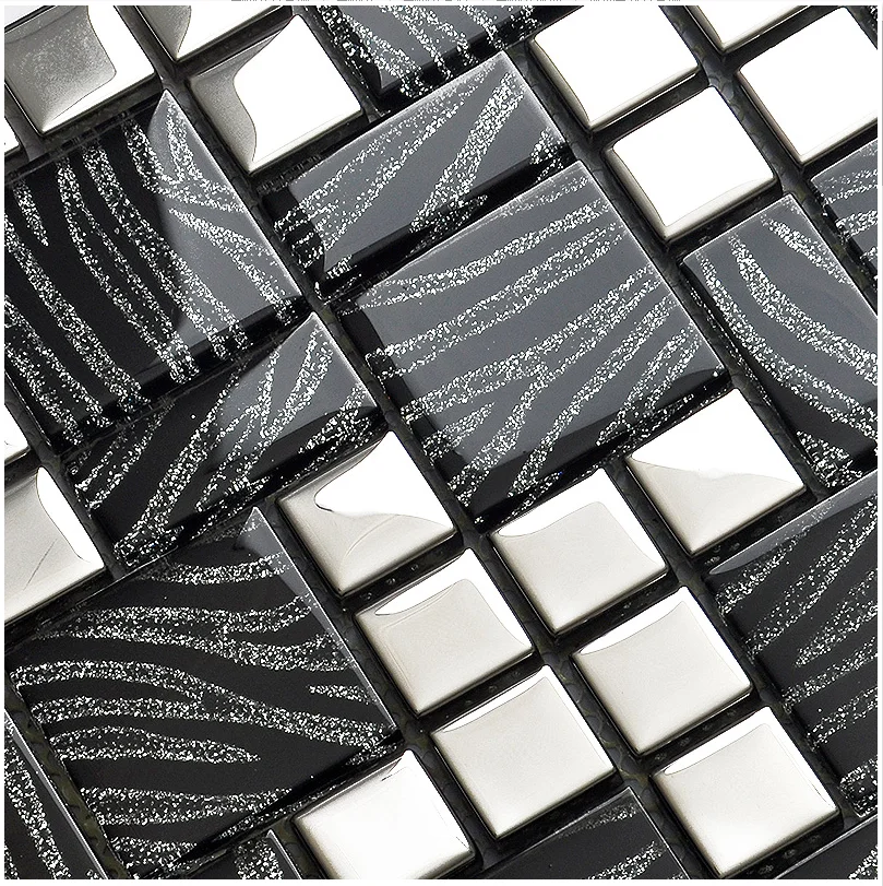 Luxury Black Silver Glass  Mos - đánh giá và giá Home Improvement Background