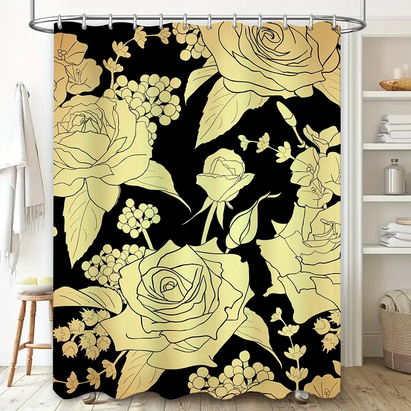 Luxury Golden Floral Shower Cu - đánh giá và giá Home Improvement Background
