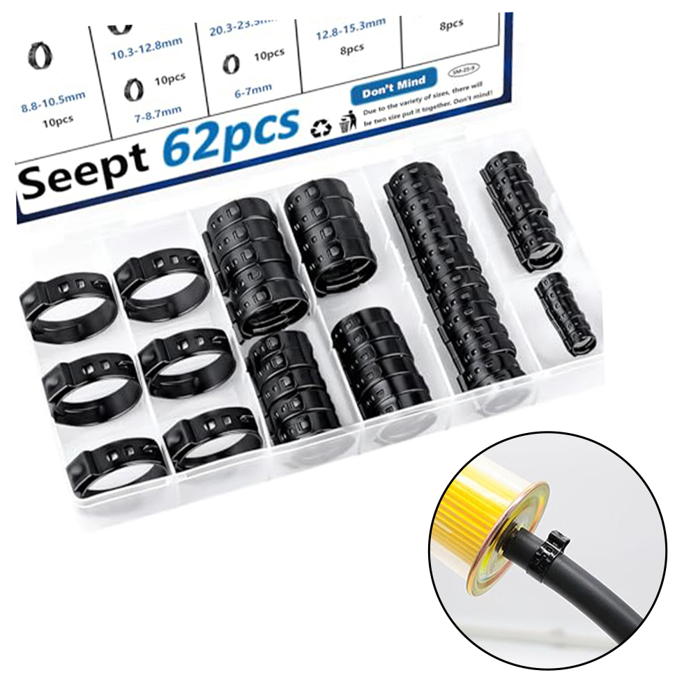 6-23.5mm Black Single Ear Hose - đánh giá và giá Hose Clamp Assorted